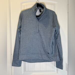 Mountain Hardwear Light Gray Fleece Pullover Size Large
